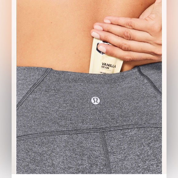 Lululemon Train Times Crop 17” Size 10 Heather gray - Picture 5 of 14